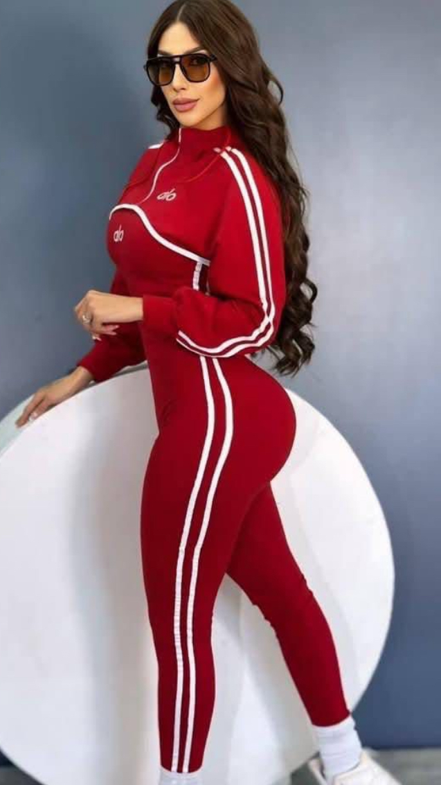 two piece Alo leggings and hoodie
